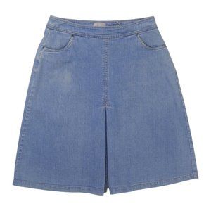 Pure Collection Denim Jean Midi Skirt